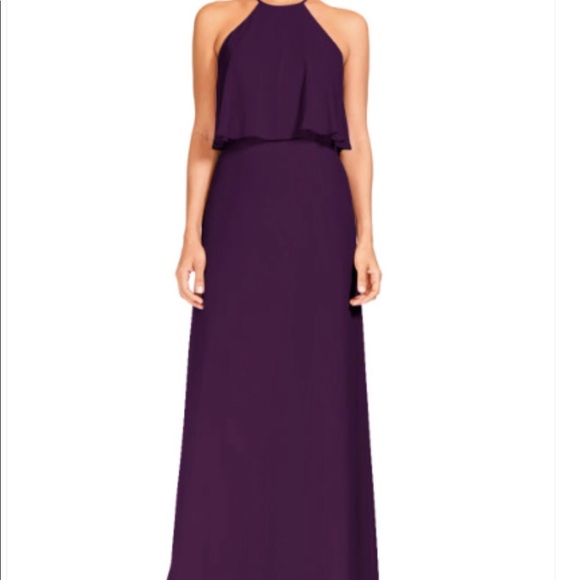 Purple long bridesmaid dress size 6 - Picture 1 of 3